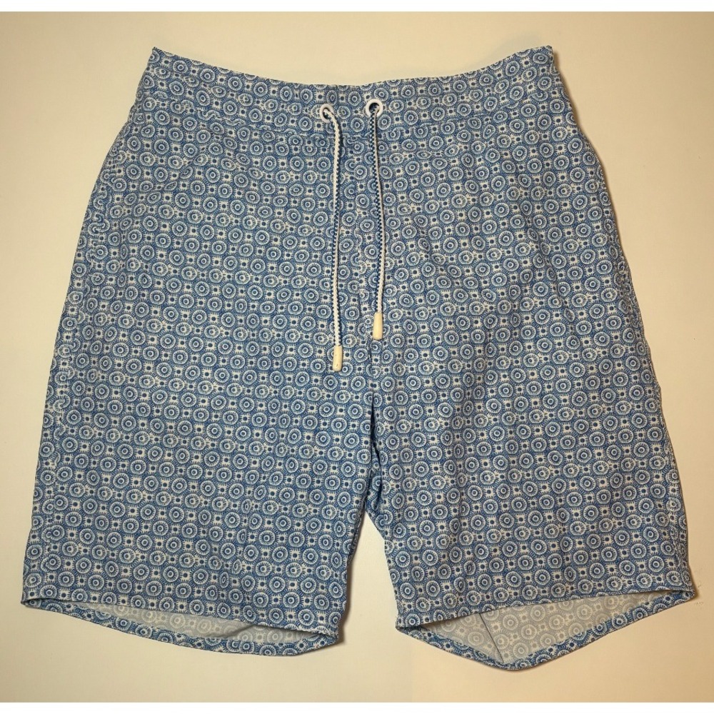 Johnnie-O Patterned Men's Swimsuit | Blue | Medium